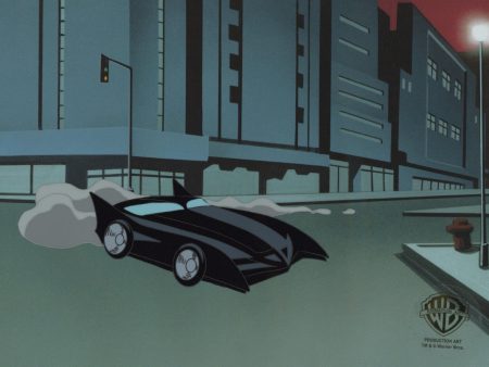 The New Batman Adventures Original Production Cel: Batmobile Online Hot Sale