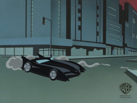 The New Batman Adventures Original Production Cel: Batmobile Online Hot Sale